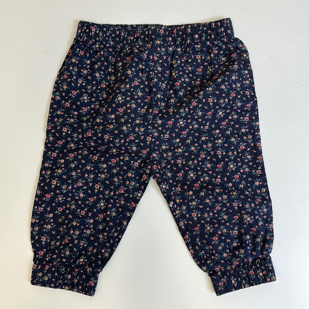 Ralph Lauren baby floral navy blue pants 6 months